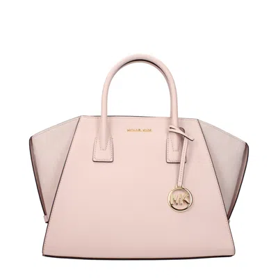 Michael Kors Avril Women's Handbag Pink/powder Pink Leather