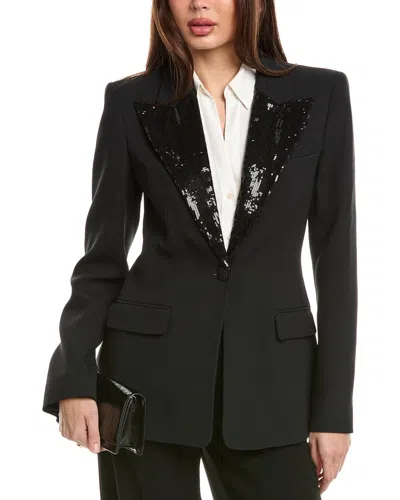 Michael Kors Sable Embellished Georgina Blazer In Black