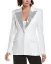 Michael Kors Sable Embellished Georgina Blazer In White