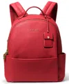 Michael Kors Sable Medium Leather Backpack In Red