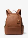 Michael Kors Sable Medium Pebbled Leather Backpack In Brown