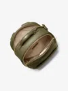 Michael Kors Sable Medium Pebbled Leather Backpack In Green