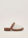Michael Kors Monogram Sandals In Neutral