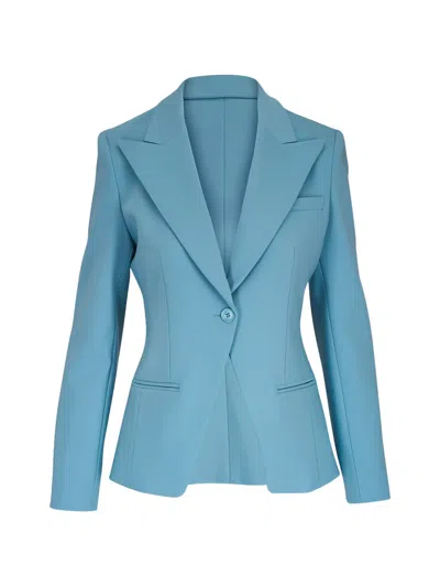 Michael Kors Sabrina Single-breasted Blazer In Blue