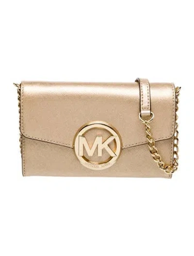 Pre-owned Michael Kors Saffiano Leather Clutch