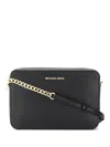 Michael Kors Saffiano Leather Crossbody Bag In Black