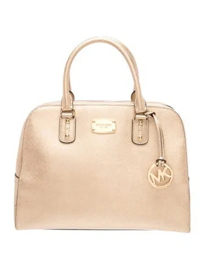 Pre-owned Michael Kors Saffiano Leather Top Handle Bag
