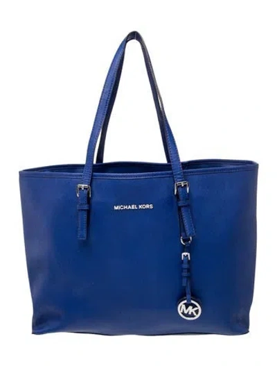 Pre-owned Michael Kors Saffiano Leather Tote In Multi