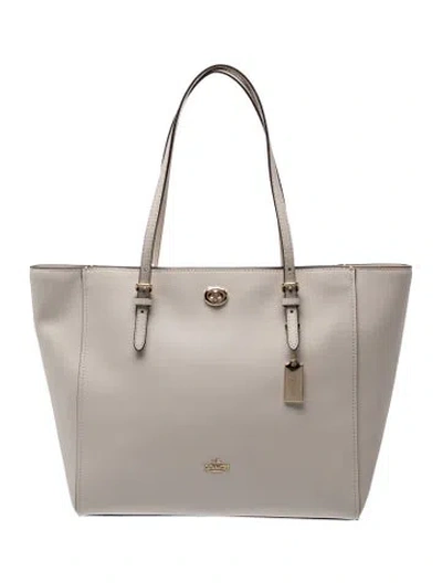 Pre-owned Michael Kors Saffiano Leather Tote In Neutral