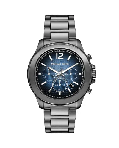 Michael Kors Sage Chronograph, 44mm In Blue/gunmetal