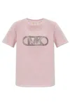 Michael Kors Sage Green Cotton T-shirt In Pink
