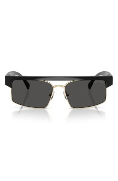 MICHAEL KORS MICHAEL KORS SAINT LUCIA 59MM RECTANGULAR SUNGLASSES