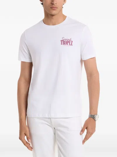 Michael Kors Saint Tropez-print T-shirt In White