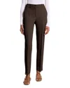 Michael Kors Samantha Crepe Sable Pants In Brown