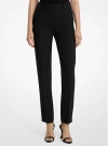 Michael Kors Black Slim Pants With Concealed Fastening In Black