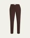 Michael Kors Samantha Crepe Sable Pants In Brown