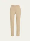 Michael Kors Women's Samantha Pleated Straight-leg Pants In Sand