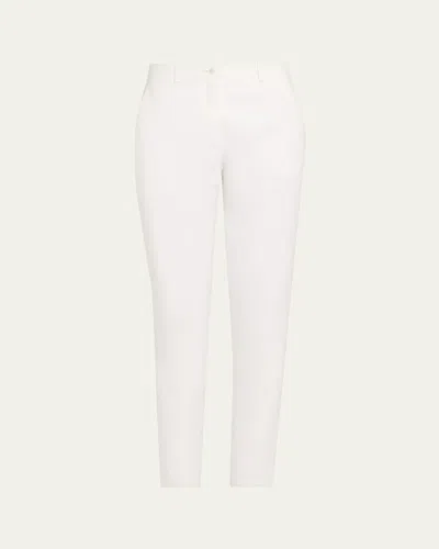 Michael Kors Samantha Slim Double Crepe Pants In White