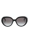 Michael Kors San Lucas Round-frame Sunglasses In Black