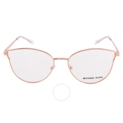 Michael Kors San Remo Demo Cat Eye Ladies Eyeglasses Mk3060 1108 52 In Rose