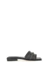 Michael Kors Square Toe Flat Sole Sandals With Contrast Stitching