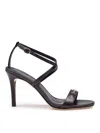 Michael Kors Lena Sandal In Black Leather In Schwarz
