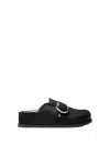 Michael Kors Jaden Leather Clogs In Black