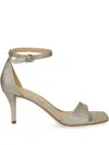 Michael Kors Glitter-embellished Sandals In Neutral
