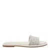 Michael Kors Round Toe Slippers In White
