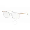 Michael Kors Santa Clara Demo Cat Eye Ladies Eyeglasses Mk4067u 3015 55
