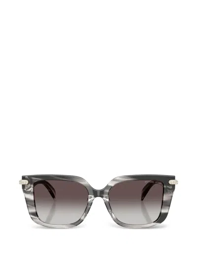 Michael Kors Santo Domingo Square Sunglasses In Gray
