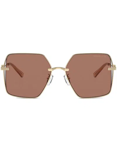 Michael Kors Sanya Sunglasses In Gold