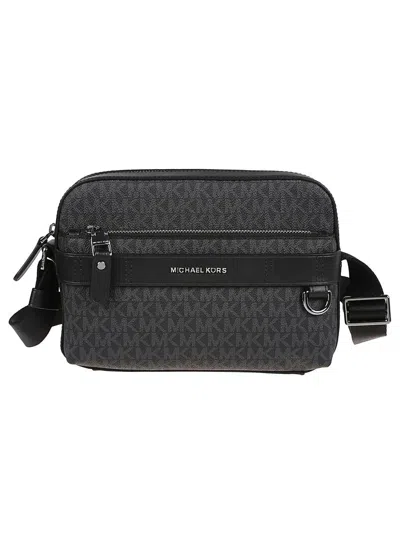 Michael Kors Hudson Dual Crossbody Bag In Black