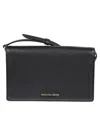 Michael Kors Md Flap Chn Xbody Clutch In Black