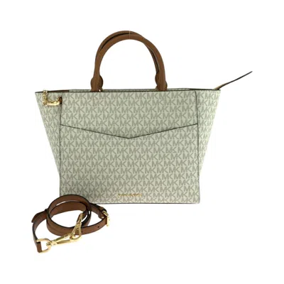 Michael Kors Satchel Pvc 2way Bag In White