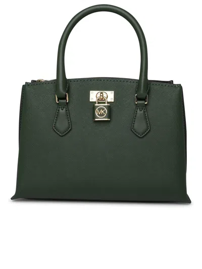 Michael Kors Satchel Ruby Green Leather Bag