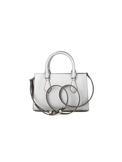 Michael Kors Satchel Silhouette Shoulder Bag In Silver
