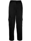 Michael Kors Satin Cargo Pant In Black