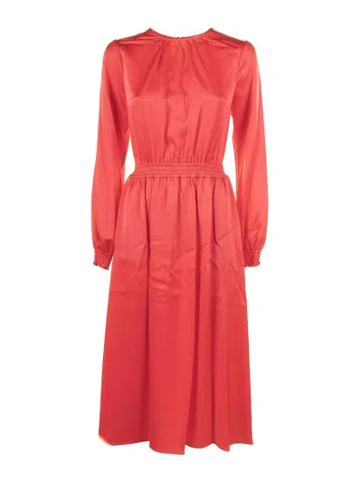 MICHAEL KORS SATIN MIDI DRESS