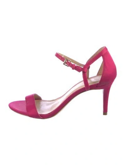 Pre-owned Michael Kors Satin Pumps In Pink