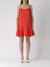 Michael Kors Dress With Chain Straps In Corallo
