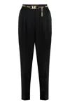 Michael Kors Straight-leg Tailored Trousers In Black