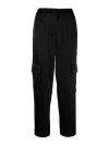 Michael Kors Satin Trousers In Black