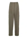 Michael Kors Satin Wide Leg Pant In Green