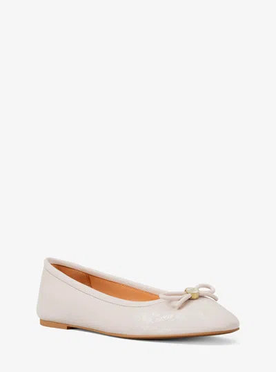 Michael Kors Savannah Ballet Flat In Neutral