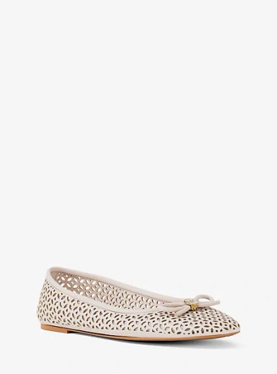 Michael Kors Savannah Perforated Ballet Flat In Multi