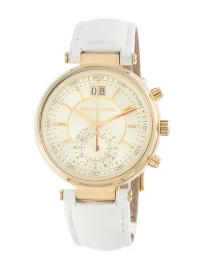 Pre-owned Michael Kors Sawyer Watch In Multicolor