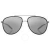 Michael Kors Saxon Mirror Grey Pilot Men's Sunglasses Mk1132j 10236v 59 In Black / Grey / Gun Metal / Gunmetal