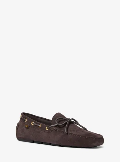 Michael Kors Sayer Suede Moccasin In Brown
