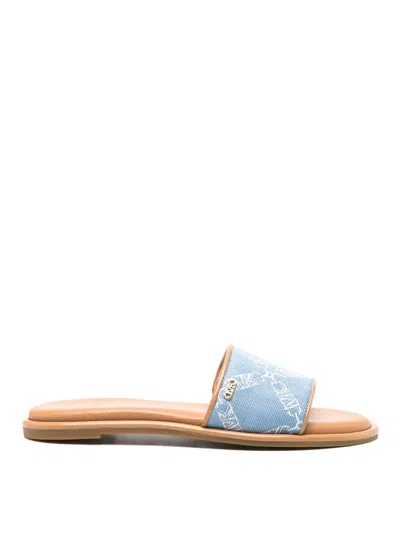 Michael Kors Women's Saylor Slide Sandals In Blue